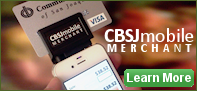 CBSJmobile Merchant allows on-the-go organizations to accept credit cards...